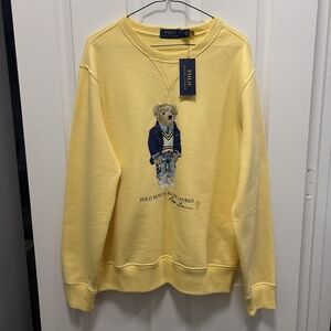 Polo Bear By Ralph Lauren Yellow Crewneck Sweater